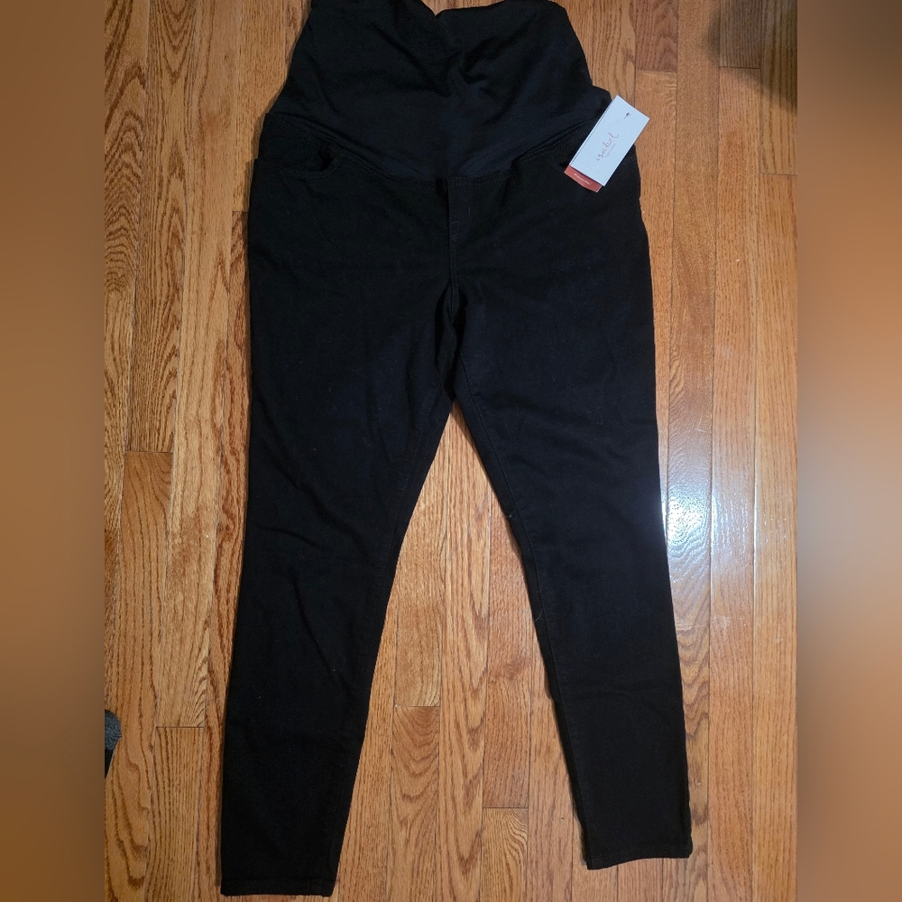 Isabel Maternity by Ingrid & Isabel Classic Black Skinny Pants